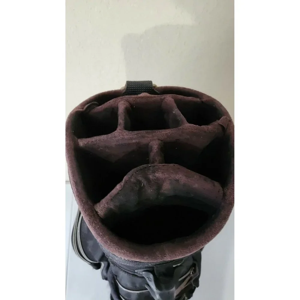 Burton Cart Bag Black 8-Way Dividers FAIR CONDITION - Picture 5 of 10